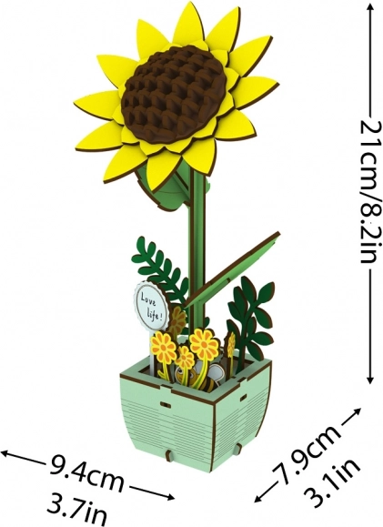 Puzzle di legno Girasole 2Kids Toys
