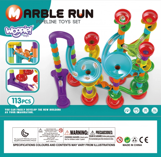 Spirale Pista per Biglie WOOPIE 113 Pezzi