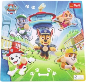 Mini puzzle in legno PAW PATROL – 5 pezzi