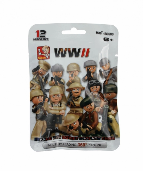 Collezione di figure soldati della Seconda Guerra Mondiale