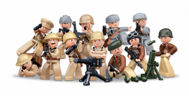 Collezione di figure soldati della Seconda Guerra Mondiale