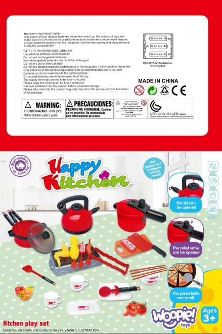 Grande set da cucina per bambini con accessori Woopie