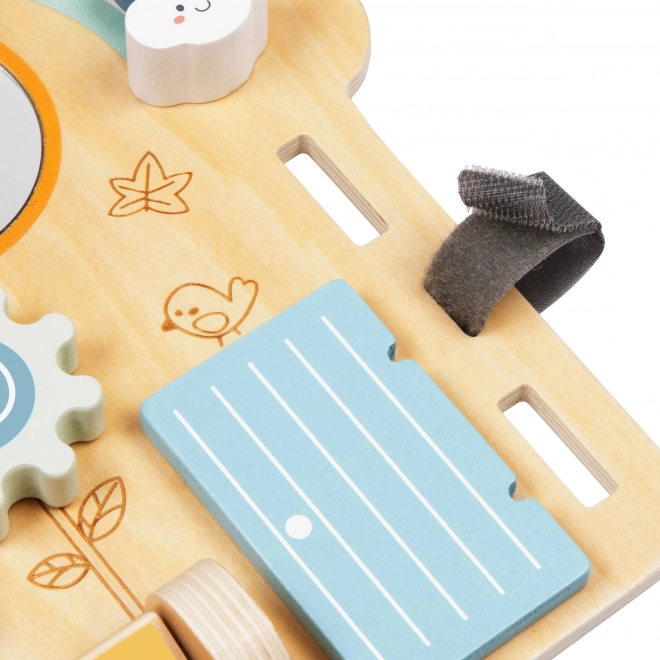 Tooky Toy Grande Tabellone in Legno Manipolativo Casa - Centro Attività