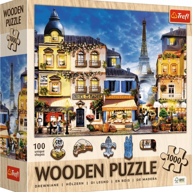 Puzzle in legno TREFL Via Francese 1000 pezzi