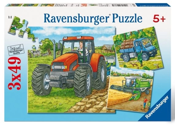 Puzzle Macchine Agricole 3x49 pezzi