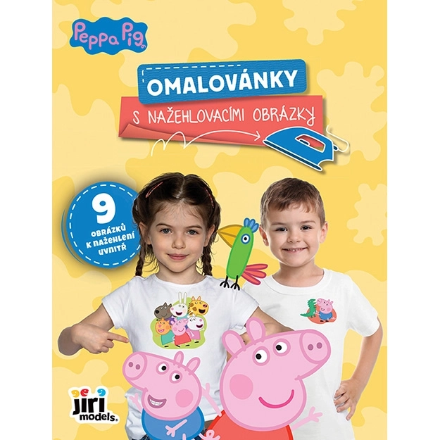 Libro da colorare con immagini termoadesive di Peppa Pig