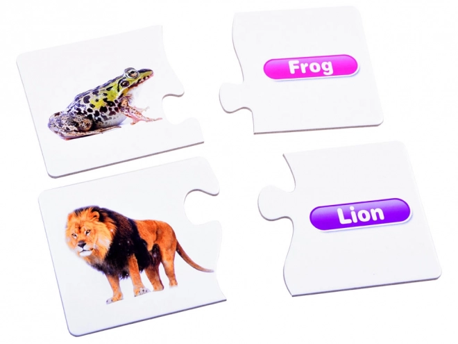 Puzzle educativi in inglese animali