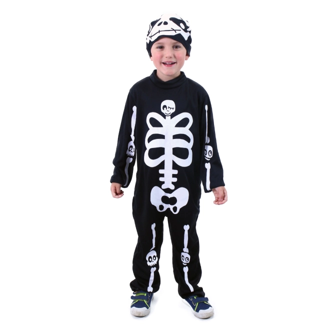 Costume scheletro bambino con cappello