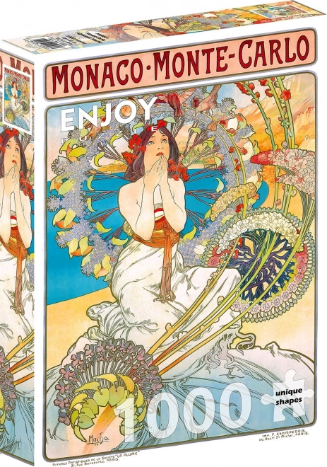 Puzzle ENJOY Monaco Monte Carlo Alfons Mucha