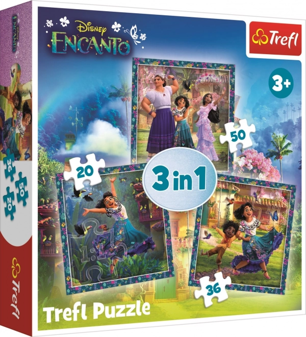 Puzzle TREFL Encanto: Personaggi 3in1