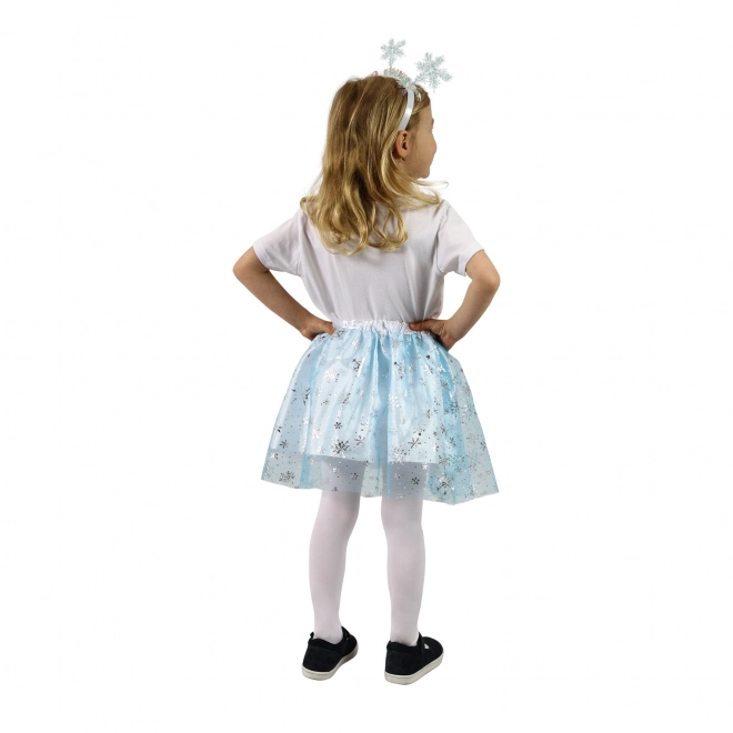 Costume da principessa del regno invernale con gonna tutu e cerchietto