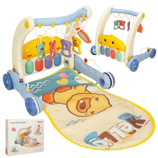 Tappetino educativo e deambulatore con pianola Bibi-inn 2 in 1