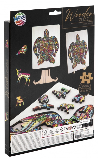 Puzzle sagomato MOXY Tartaruga 130 pezzi