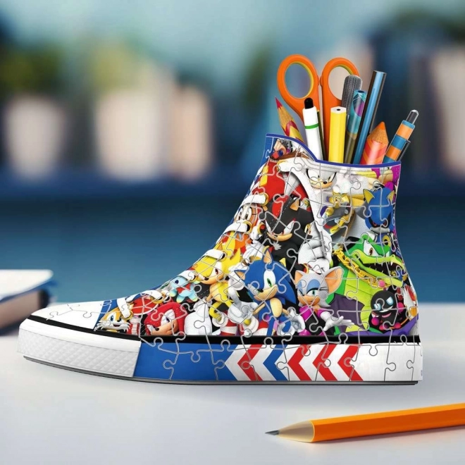 puzzle 3D sneaker Sonic