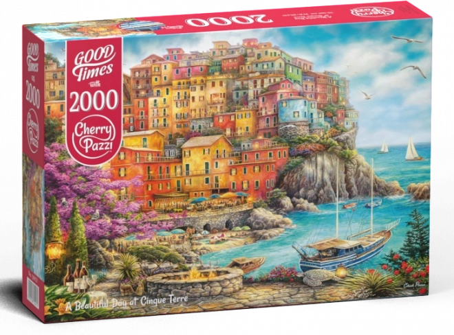 Puzzle Bella Giornata a Cinque Terre 2000 Pezzi