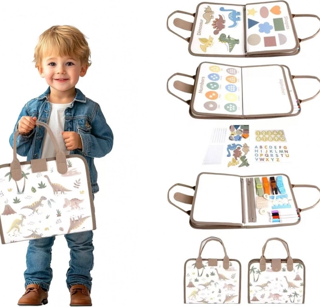 2kids toys libro sensoriale busy dinosauri