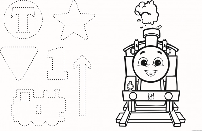 Puzzle gigante reversibile Trenino Thomas