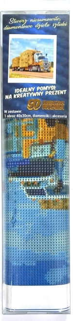 Immagine diamantata camione carico 30x40cm