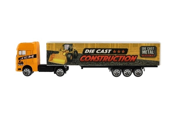 Camion con rimorchio in metallo/plastica 20 cm