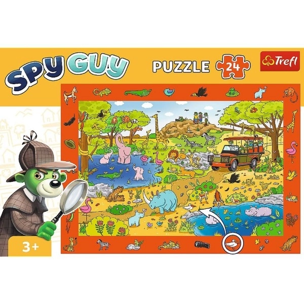 Puzzle 24 pezzi osservativi - Spy Guy Safari