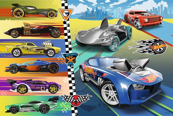 Puzzle 24 pezzi Maxi Veloci Automobili Hot Wheels