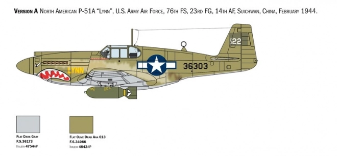 Modello plastico P-51A Mustang 1/72