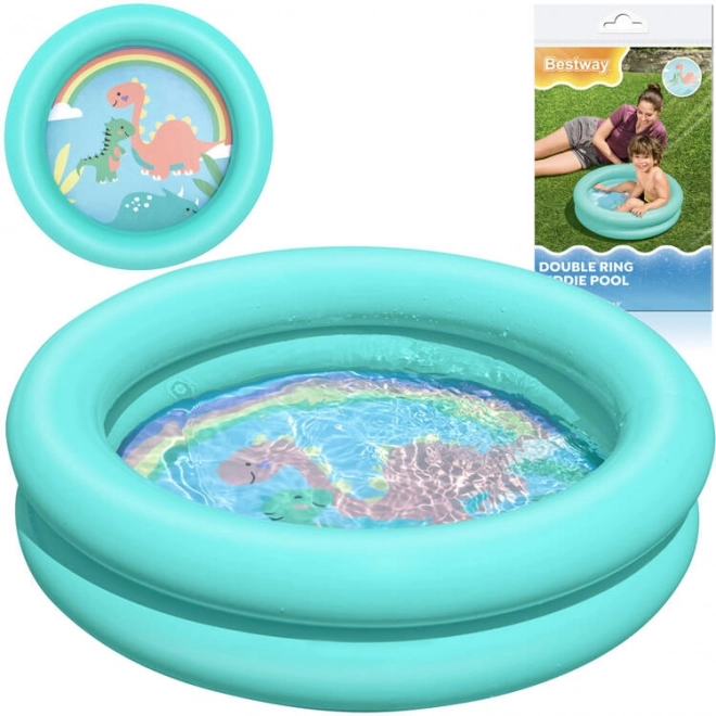 Piscina gonfiabile per bambini Bestway a due anelli viola
