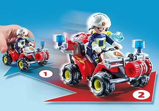 Eroi d'Azione Quad Vigili del Fuoco in Azione