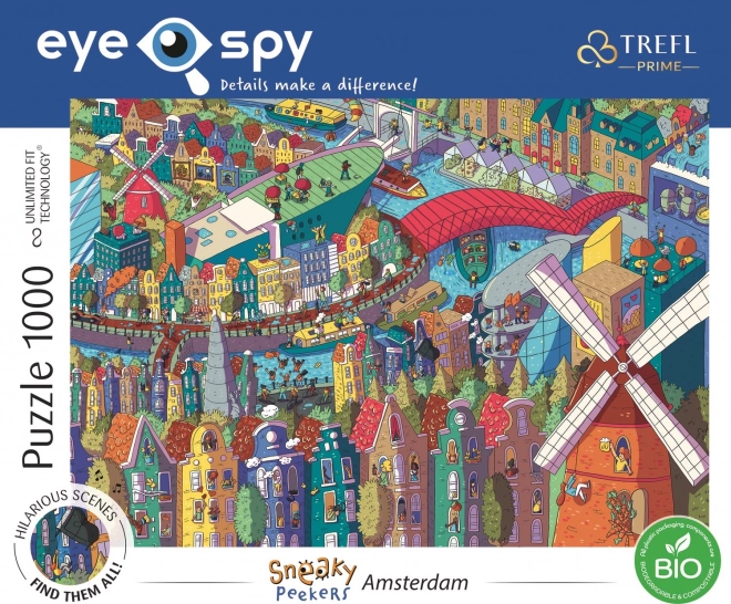 Puzzle UFT Eye-Spy Sneaky Peekers: Amsterdam 1000 pezzi