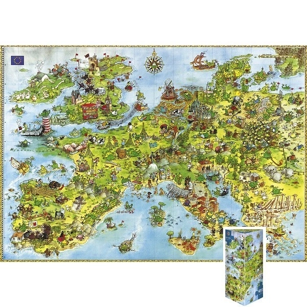 Puzzle Draci - mappa dell'Europa 4000 pezzi