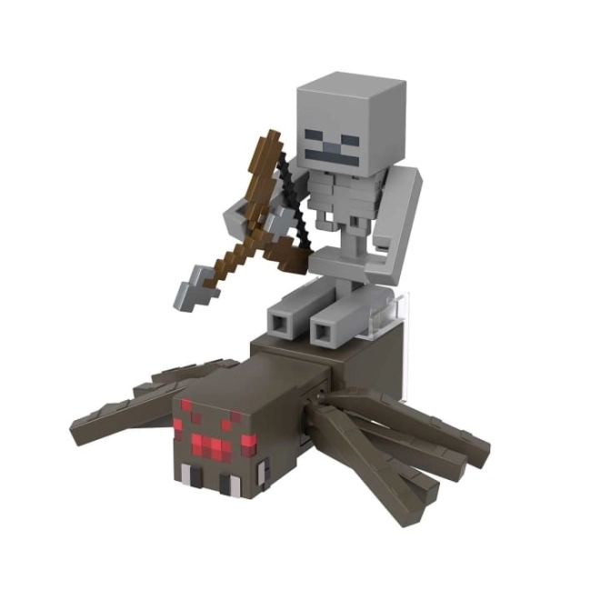 Set figurine Minecraft Skeleton e Spider