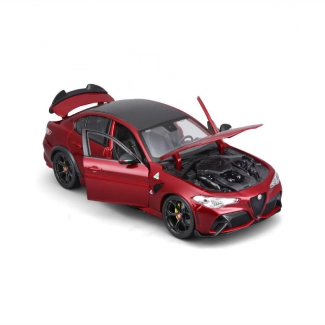 Modello in metallo Alfa Romeo Giulia GTAm in rosso metallizzato