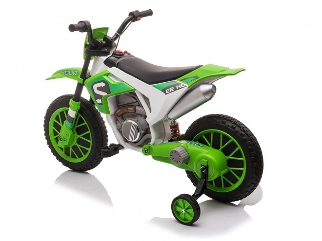 Moto a batteria verde per bambini