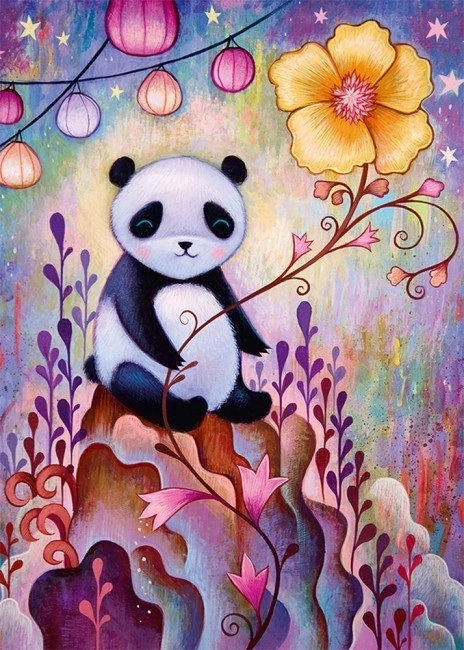 Puzzle Heye Sognando panda addormentato 1000 pezzi