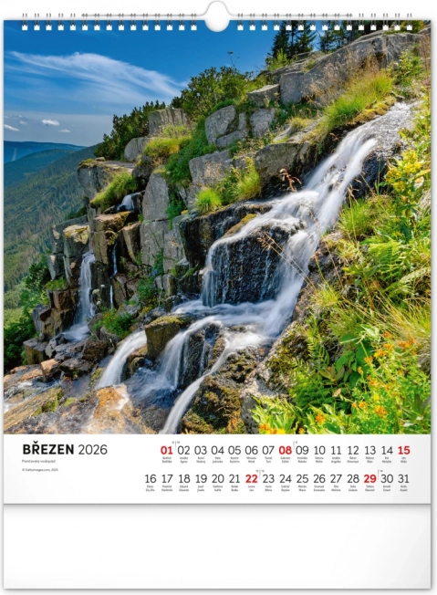 Calendario da parete Krkonoše 2026