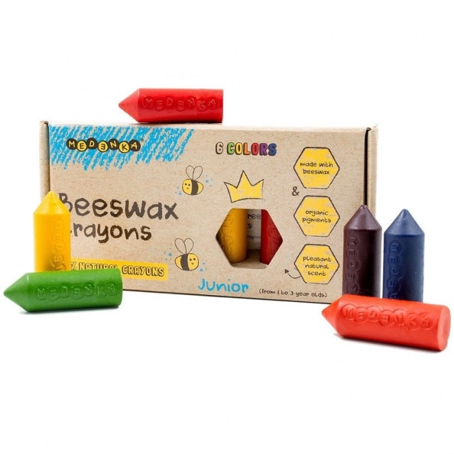 Pastelli a cera ecologici Junior 6 pz