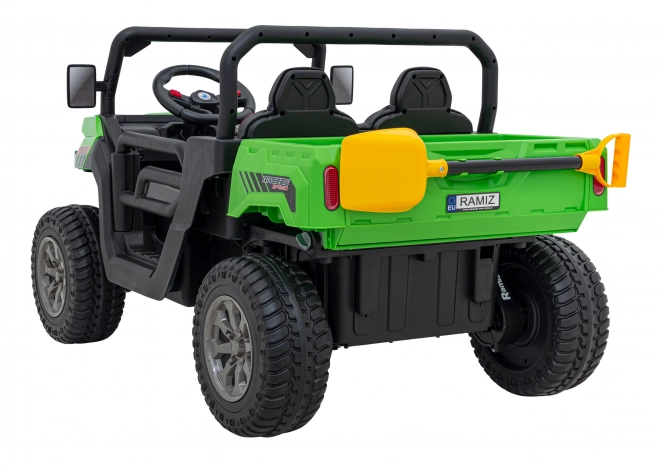 Auto Pick-Up Speed 900 pro bimbi Verdi + trazione 4x4 + pompa mobile + vano bagagli + telecomando + pala + LED audio