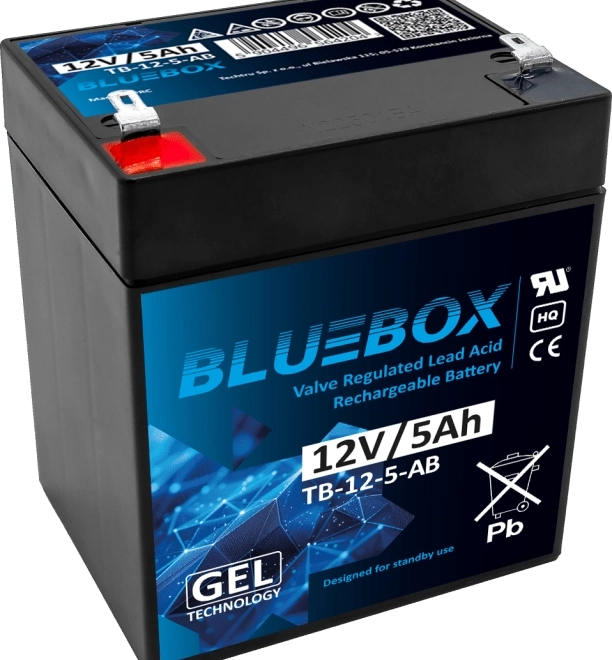 Batteria gel VRLA AGM 12V 5Ah per auto su accumulatore