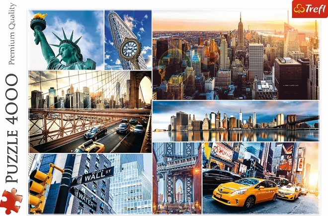 Puzzle 4000 pezzi New York Collage Trefl