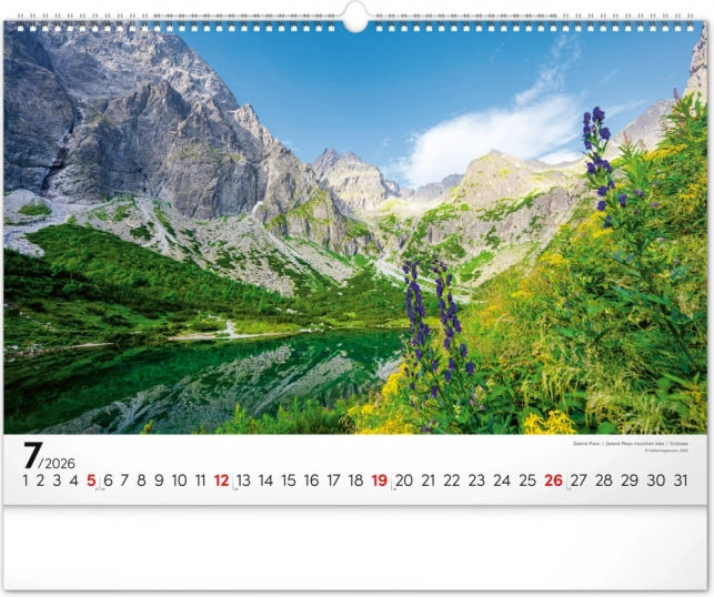Calendario da Parete Magiche Tatra 2026