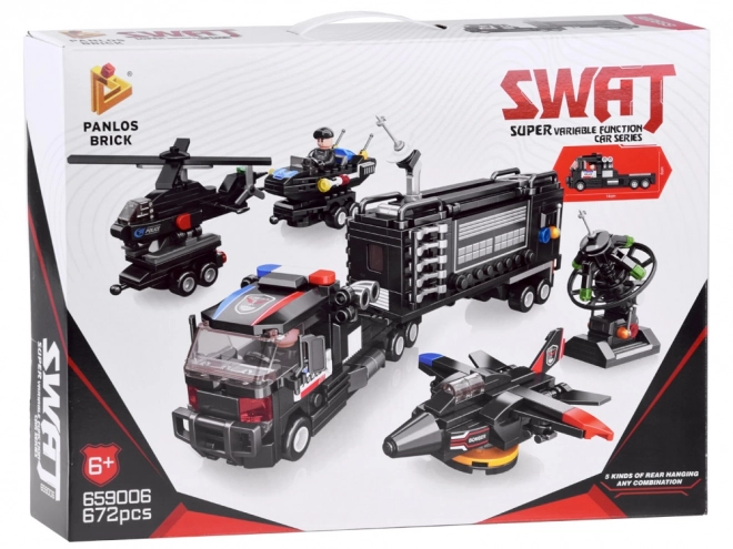 Costruzioni SWAT 6-in-1 con Elicottero e Radar