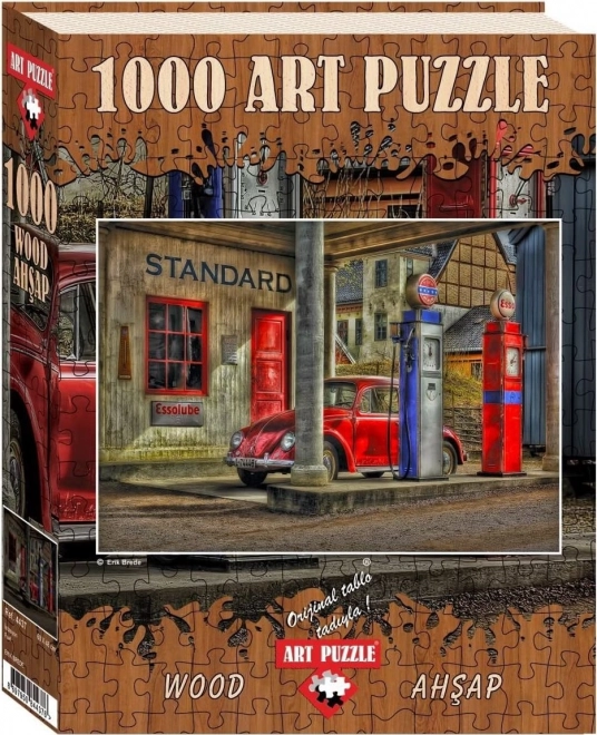 Puzzle in legno Stazione di servizio 1000 pezzi