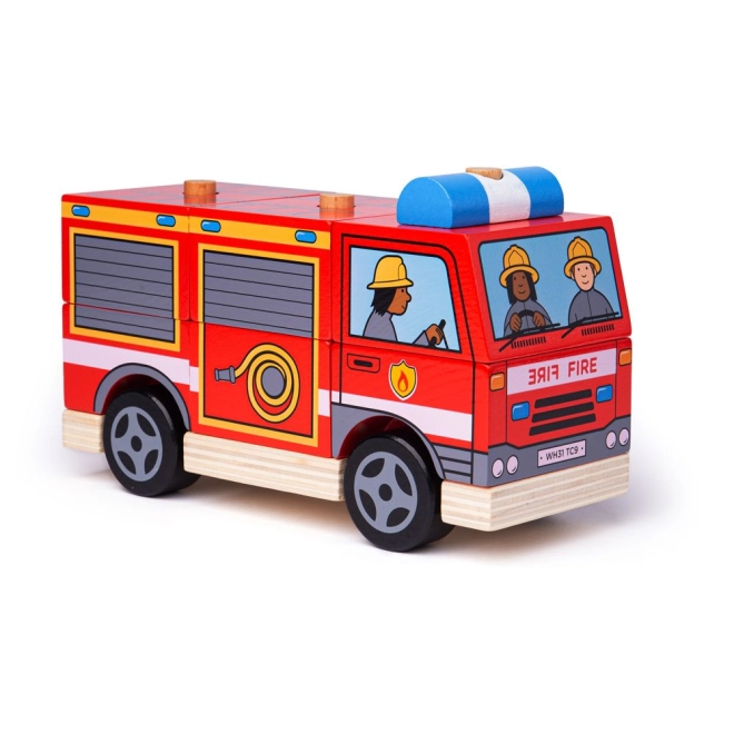 Camion dei pompieri con ruote per il gioco di fantasia