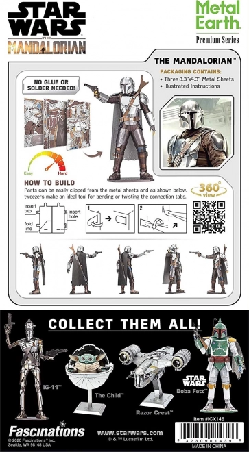 Puzzle 3D Star Wars The Mandalorian: Mando di METAL EARTH