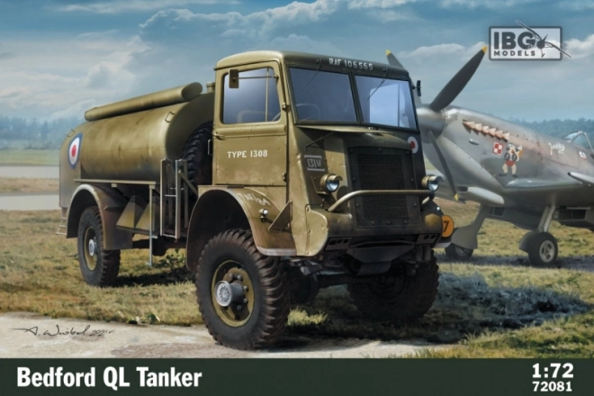 Modello di montaggio Bedford QL Tanker 1/72