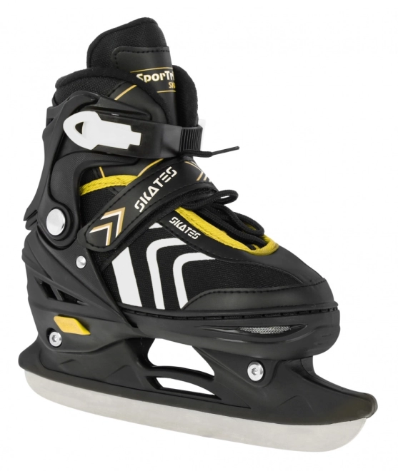 Set 4 in 1 Pattini Pattini a Rotelle Pattini da Ghiaccio per Bambini Taglia 39-43 Blu – Gialla