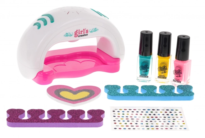 Set per Nail Art Bambini 5+ con Asciugacapelli Interattivo e Accessori