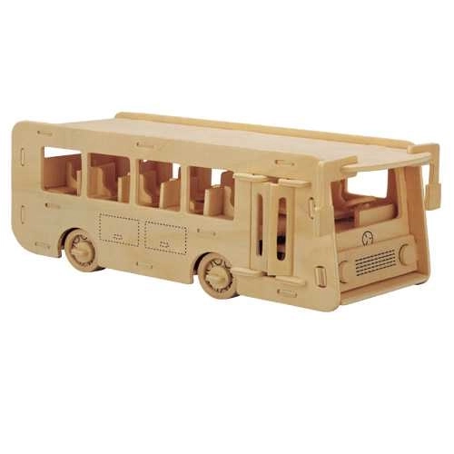 Puzzle 3D in legno Autobus