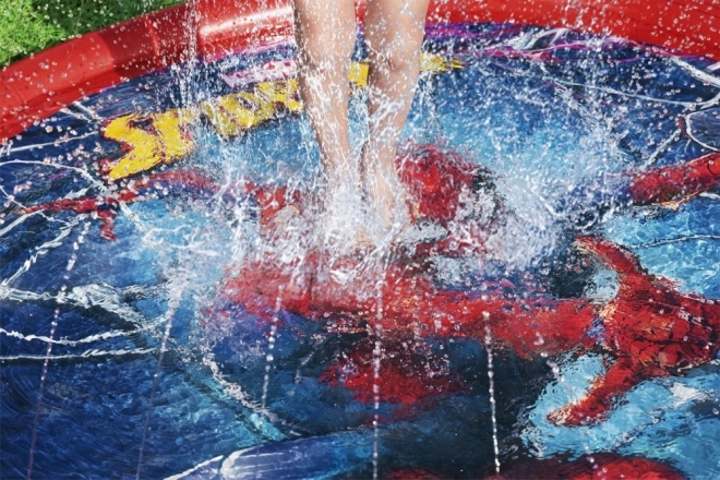 Piscina gonfiabile con fontana Spider-man