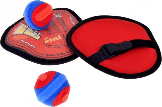 Gioco sportivo Catchball set 2 x bersaglio + 2 palline